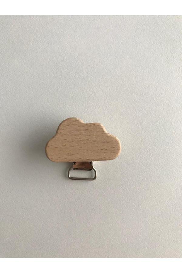 Trendhobievi Emzik Zinciri Ahşap Klipsi ( Bulut ) 5 Adet - Image 1