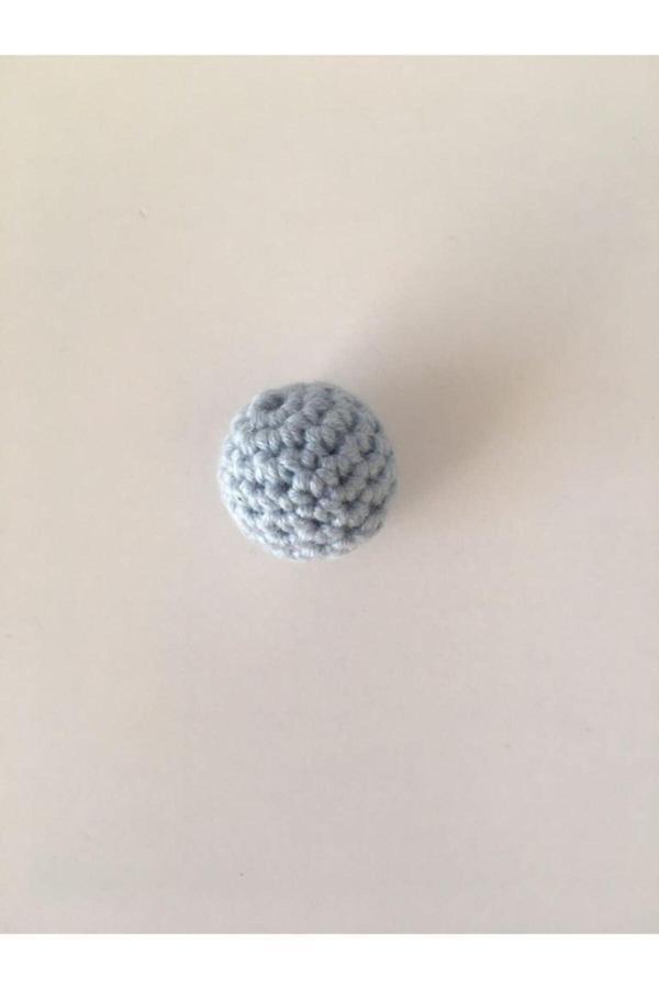 Trendhobievi Emzik Zinciri Için Örgü Boncuklar Bebek Mavisi ( 2 Adet ) - Image 1