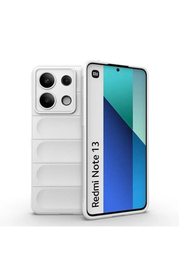 Xiaomi Redmi Note 13 4G Kılıf Optimum Silikon - Krem-(5796) - Image 1