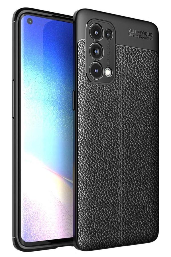 Oppo Reno 5 Pro Kılıf Auto Focus Kapak - Siyah-(5796) - Image 1