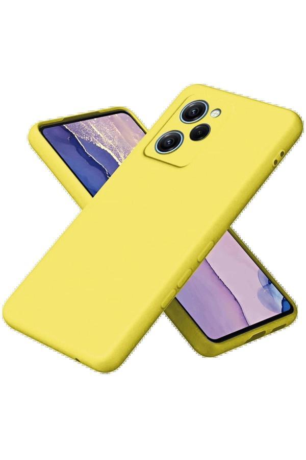 Xiaomi Poco X5 Pro 5G Nano içi Kadife Silikon - Sarı-(5796) - Image 1