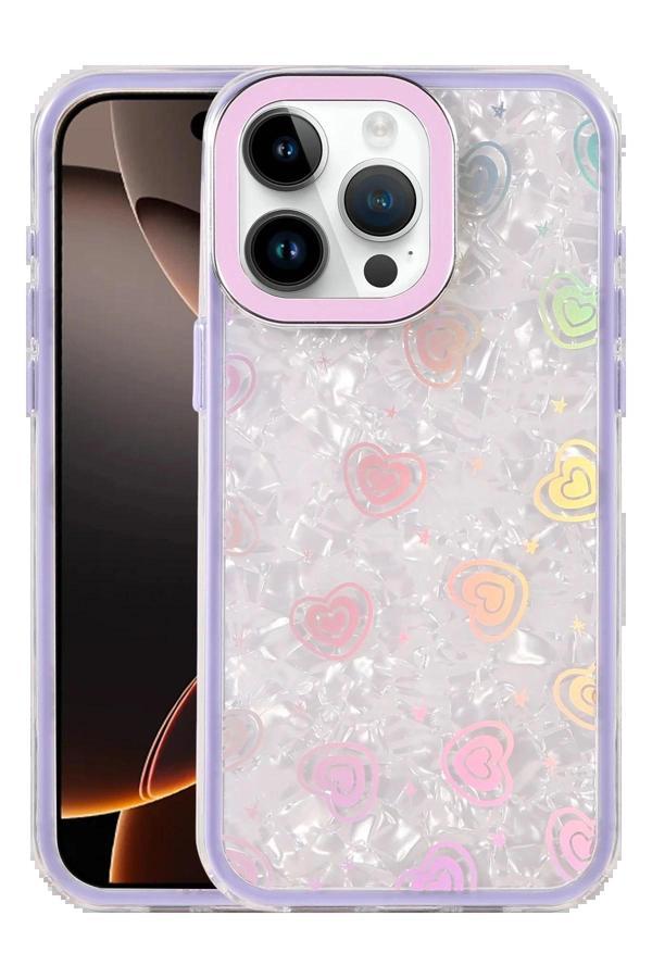 Apple iPhone 16 Pro Lumi Desenli Kapak - Mor-(5796) - Image 1