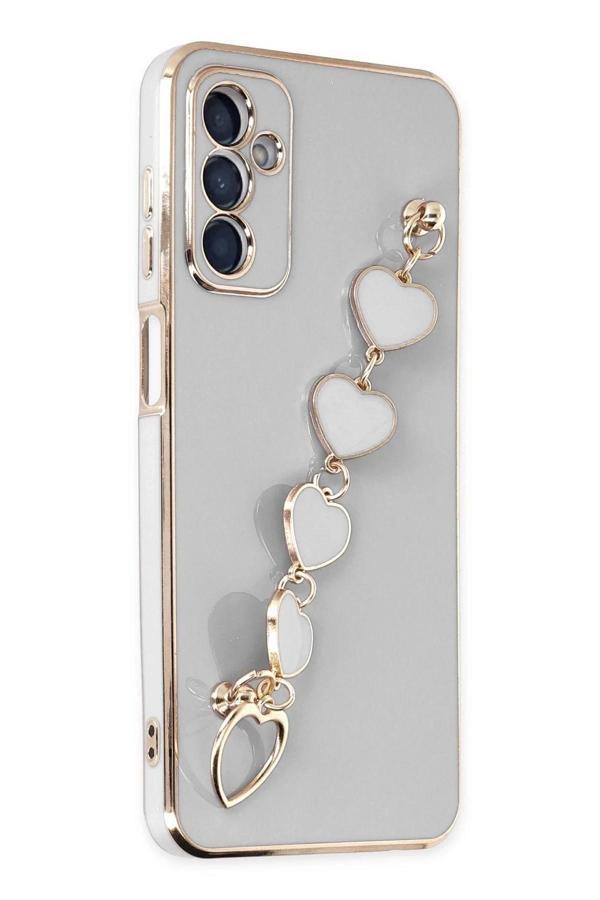 Samsung Galaxy A14 4G Kılıf Esila Silikon - Beyaz-(5796) - Image 1