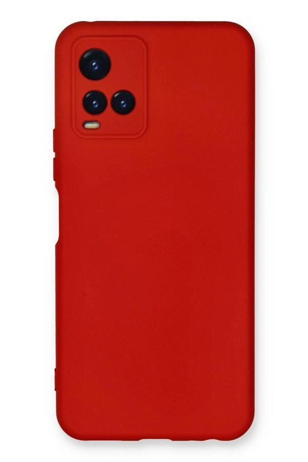 Vivo Y21S Kılıf Nano içi Kadife Silikon - Kırmızı-(5796) - Image 1