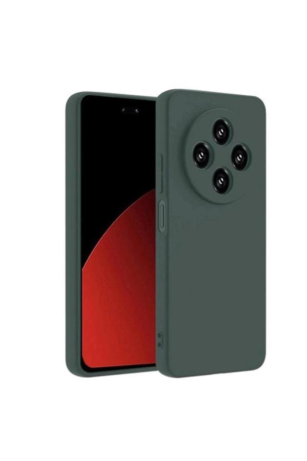 Xiaomi Redmi 14C Kılıf Nano içi Kadife Silikon - Koyu Yeşil-(5796) - Image 1