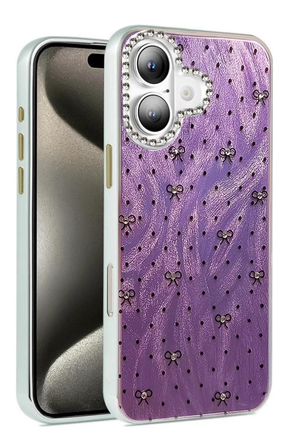 iPhone 16 Kılıf Blade Aynalı Desenli Kapak - Desen 2-(5796) - Image 1