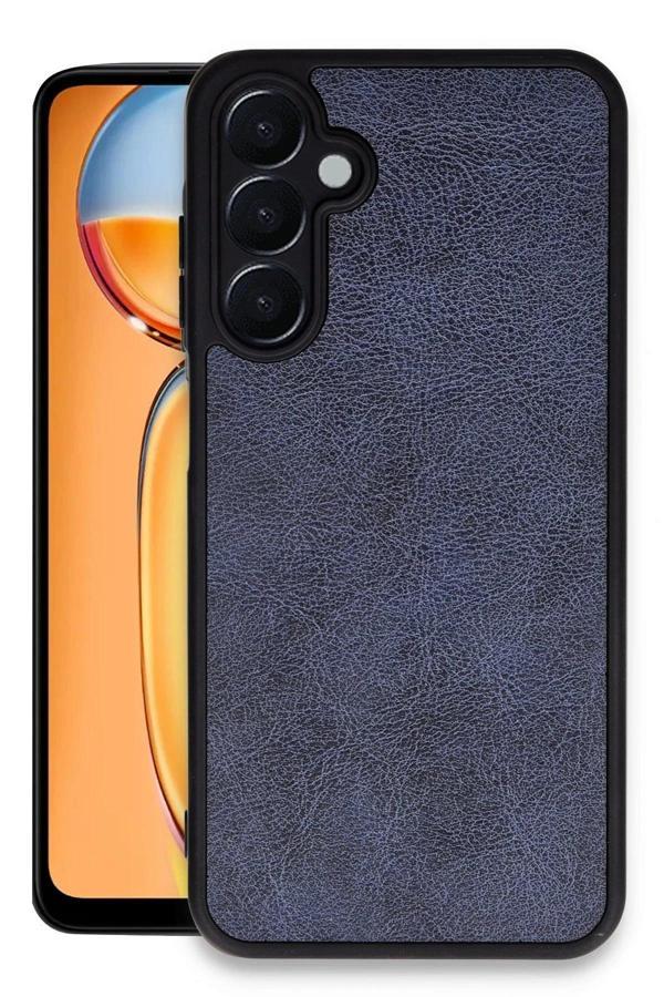 Samsung Galaxy A35 5G Kılıf Aras Deri Kapak - Lacivert-(5796) - Image 1