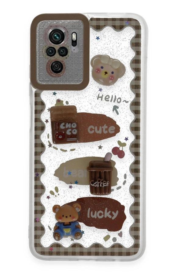 Xiaomi Redmi Note 10 Pro Kılıf Sweet Desenli Silikon Kapak - Şeffaf-(5796) - Image 1