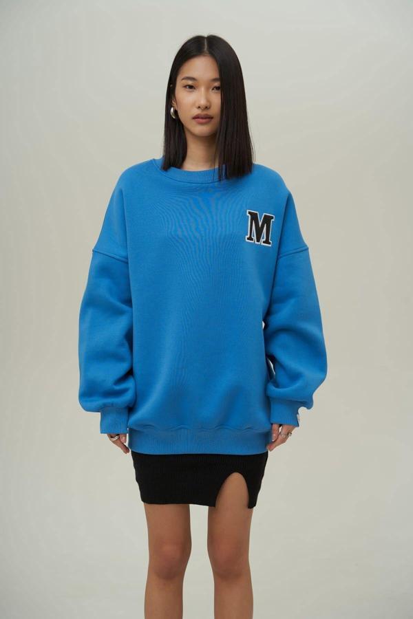 Venera Mavi Oversize Sweatshirt - Image 1