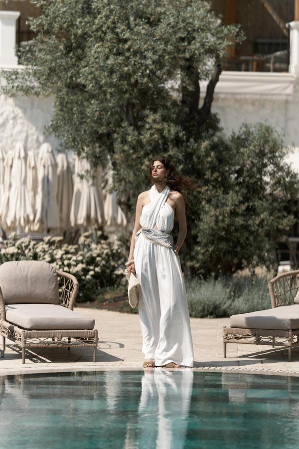 Lios Pencere Detay Ekru Uzun Tulum - Image 1