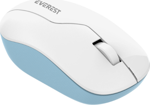 Everest SMW-973 Usb Beyaz/Mavi 2.4Ghz Kablosuz Mouse - Image 1