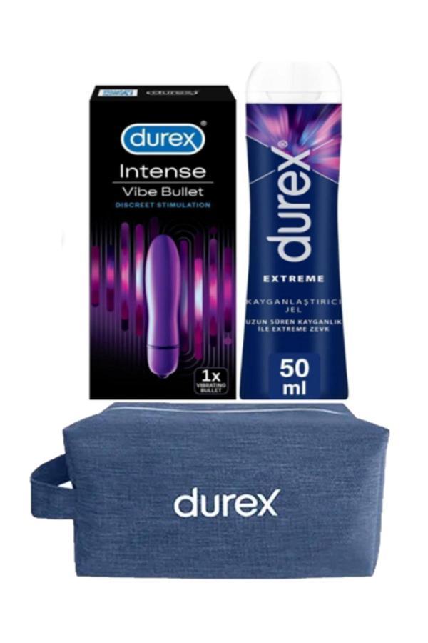 Durex Vibe Bullet Titreşimli Vibratör + Extreme Anal Kayganlaştırıcı Jel 50Ml+ Çanta - Image 1
