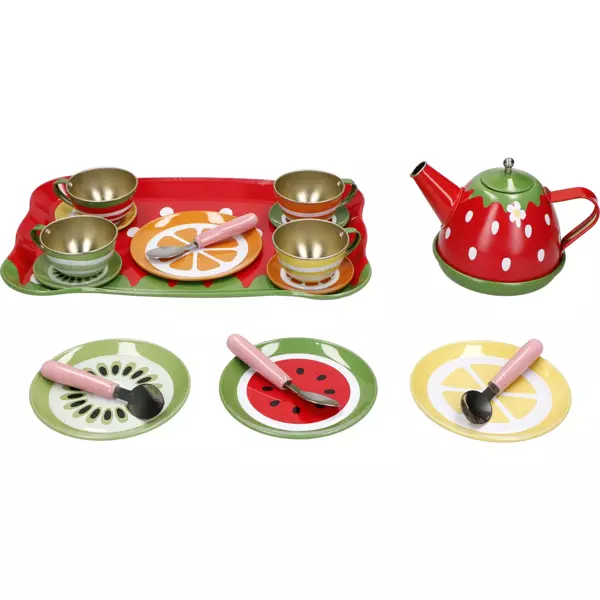 18 Parça Metal Oyuncak Çay Seti  - Image 1