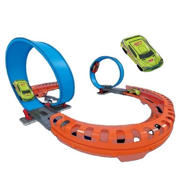 41 Parça Çek Bırak Araba Oyuncak Yarış Seti - Image 1