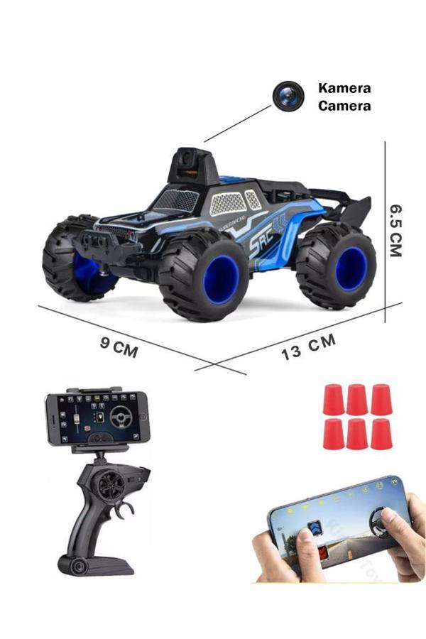 USB Şarjlı Casus Kameralı Oyuncak Off-Road Aracı  MAVİ - Image 1