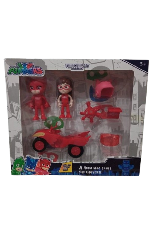Pjmasks 7'li Figürler ve Aksesuarlar Oyun Seti  KIRMIZI - Image 1