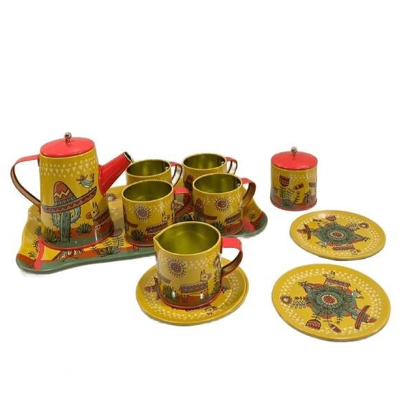 14 Parça Oyuncak Metal Çay Seti  - Image 1