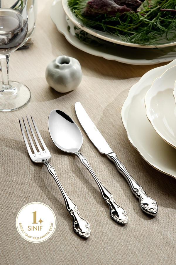 Nehir adriana çatal kaşık takımı seti -89 parça kaşık çatal seti 12 kişilik - Image 1