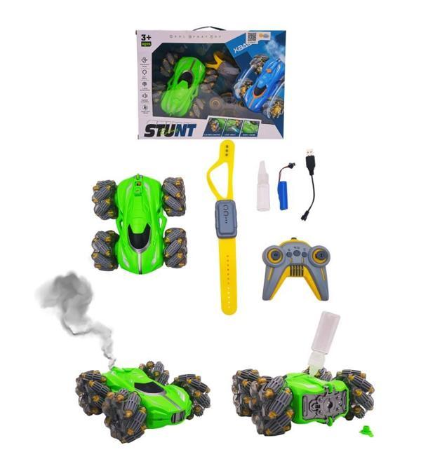 Duman Oyuncak Uzaktan Kumandalı El Kontrollü Duman Atan Araba (ITEM KOD : XB1178) YEŞİL - Image 1