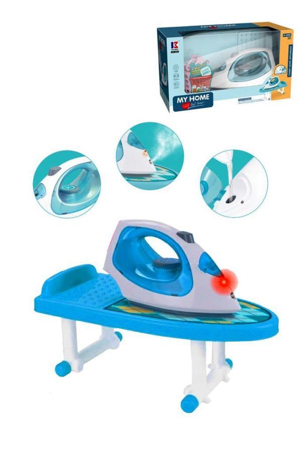 Sesli Işıklı Pilli Masalı Evcilik Eğitici Oyuncak Ütü Seti  - Image 1
