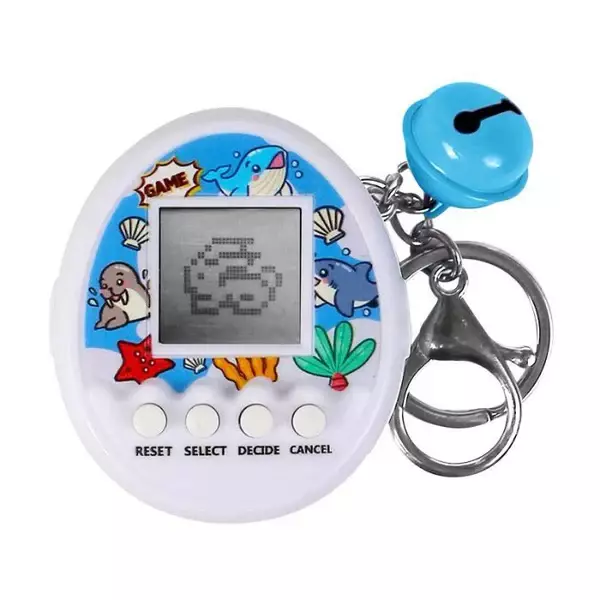 Yüksek Kaliteli Eğitici Sanal Bebek Anahtarlık BEYAZ - Image 1