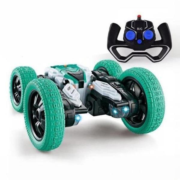 360 Derece Dönebilen Şarjlı Işıklı Kumandalı Kasırga Akrobat Full Fonksiyon Araba - Image 1
