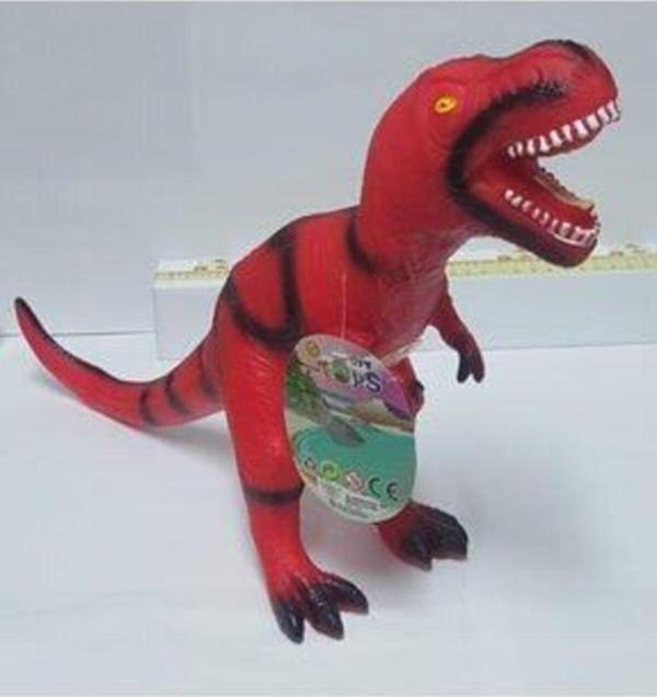 Birlik Oyuncak Kırmızı Işıklı Sesli 47 Cm Soft Dinazor T-rex Oyuncak - Image 1