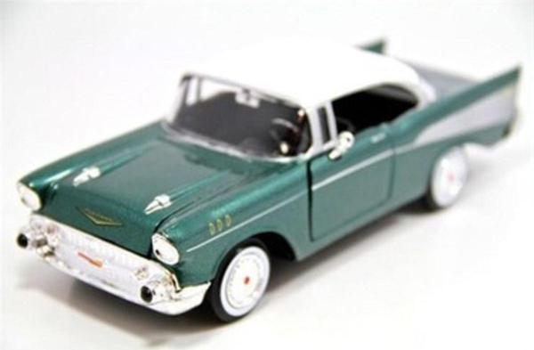 Motor Max 1:24 1957 Chevy Bel Air -yeşil Model Araba - Image 1