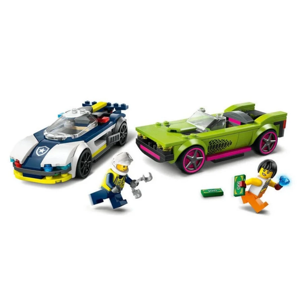 LEGO Police Car and Muscle Car Chase - Image 1