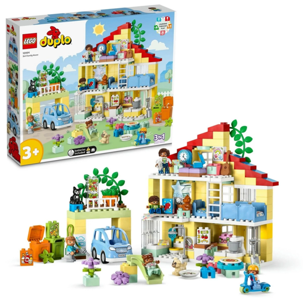 LEGO DUPLO Kasabası 3’ü 1 Arada Aile Evi 10994 Oyuncak Yapım Seti - Image 1