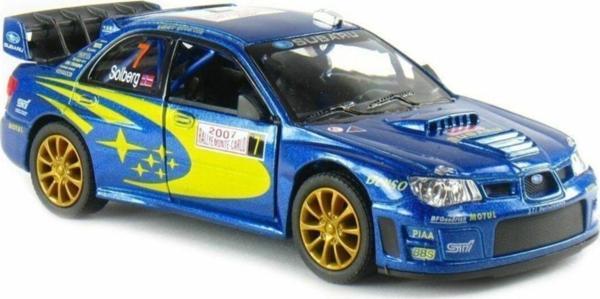 Kinsmart 1:36 Ölçek 2007 Subaru Wrx Rally Mavi Metal Model Araba - Image 1