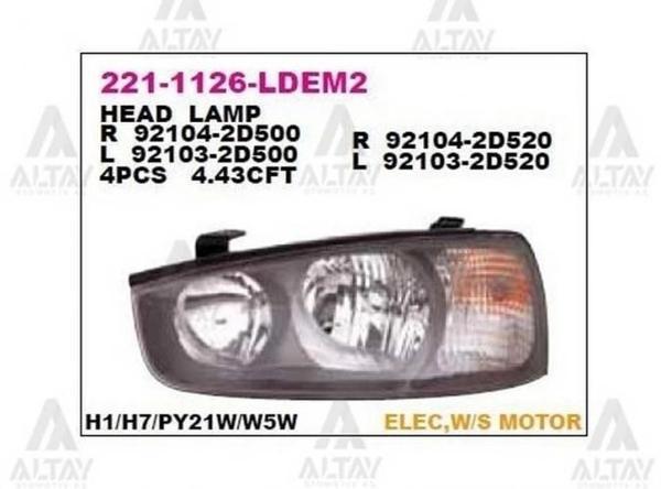 Far Sonata  1999-2002 Manuel Sol (1 Adet) (Oem No: 92103-38020) - Image 1