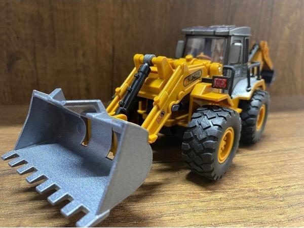 Hepsilazım Metal Iş Makineları Ekskavatör Kepçe Burun Ve Kepçe Hareketlidir Oyuncak Iş Makinesi Kepçe - Image 1