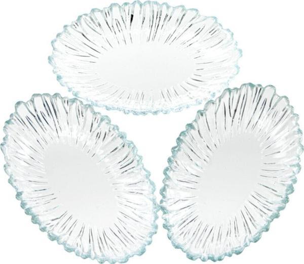 Paşabahçe 10545 Aurora 3'lü Servis Tabağı - 15 Cm Fma460034 - Image 1