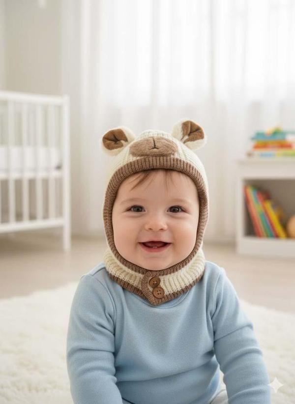 KİTTİ 25480-03 DÜĞMELİ BOYUNLUK TRİKO BERE - Image 1