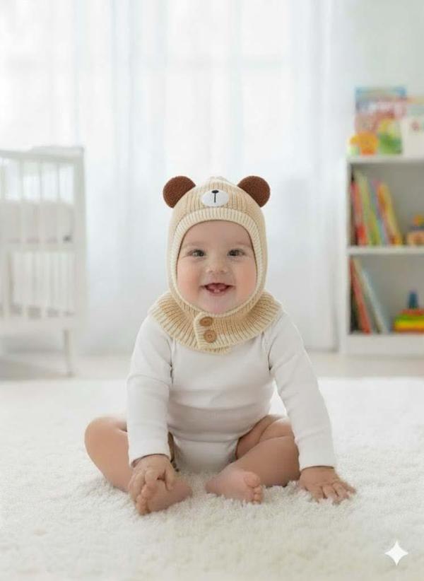 KİTTİ 25480-01 DÜĞMELİ BOYUNLUK TRİKO BERE - Image 1