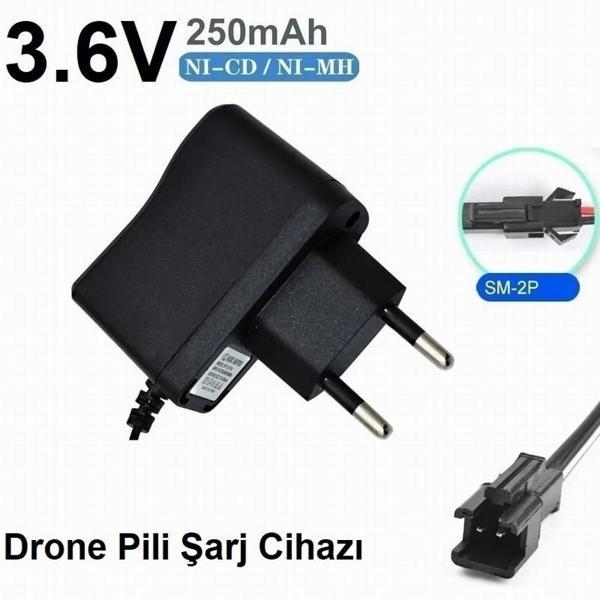 Day Drone Pil Şarj Cihazı Sm-2p Fiş Güç Adaptörü 3.6v 250mah Çıkış (2 YIL GARANTİLİ) - Image 1