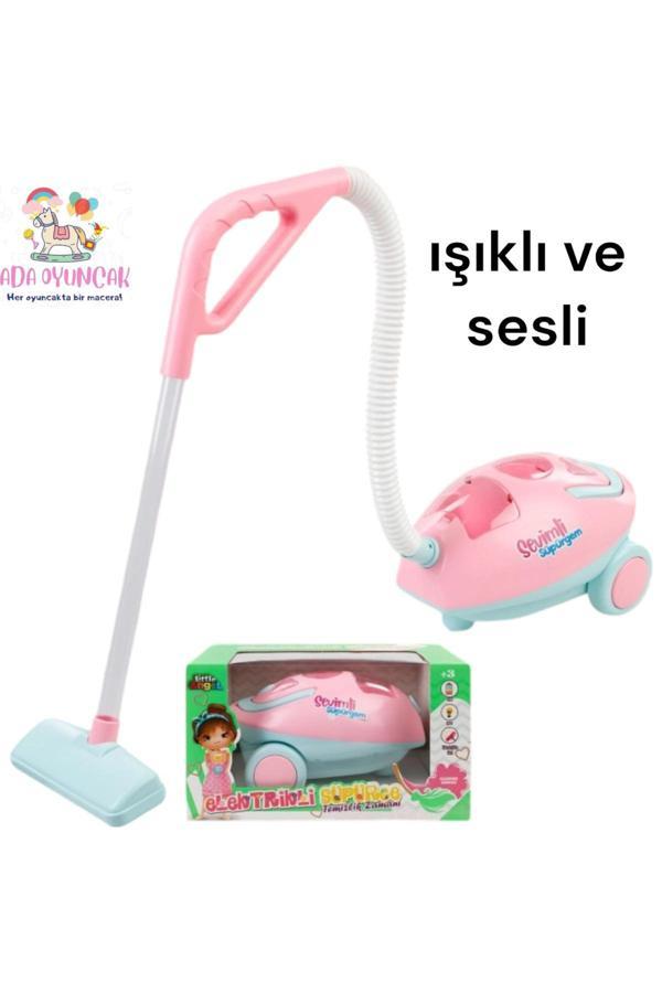 Ada Elektirikli Süpürge Oyuncak - Işıklı-Sesli-Yüksek Çekim Gücü - Image 1
