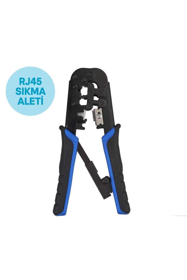 RJ45 Ez RJ11 ve RJ12 Jack Ethernet Kablosu Kesme Hassas Sıkma Pensesi - Image 1