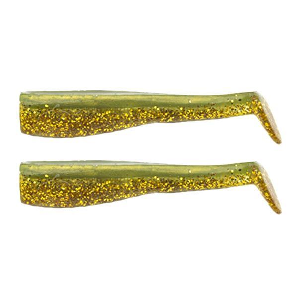 JLC Zanzibar 15cm 40gr #08 Khaki Gold Silikon Kuyruk (2 Adet) - Image 1