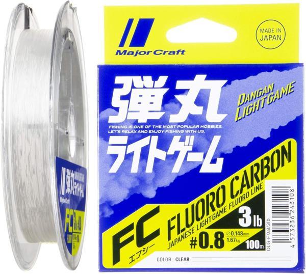 Major Craft Dangan FC Shock Leader DLG PE 0.8 0.148mm 3.0Lb/1.67kg 100mt - Image 1