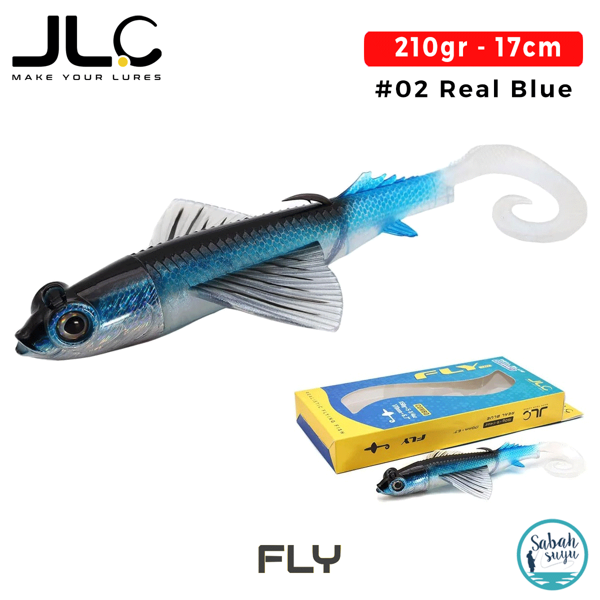 JLC Fly 170 Set 17cm 210gr #02 Real Blue Silikon Balık - Image 1
