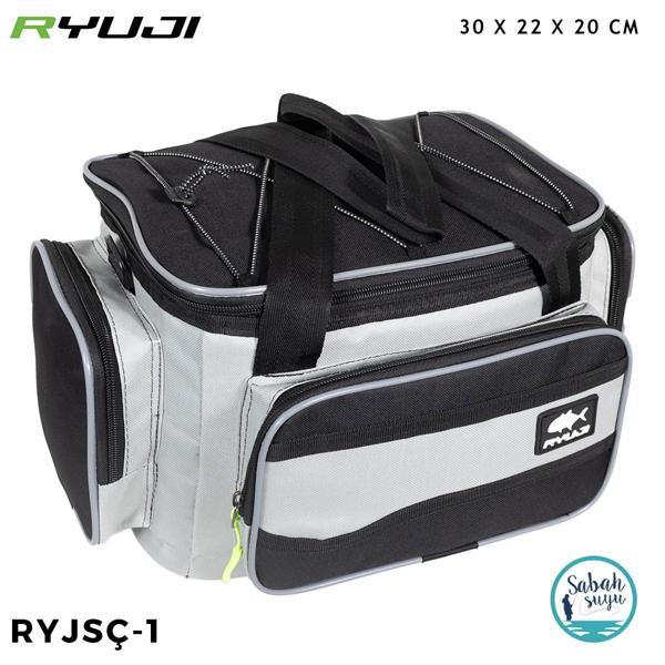 Ryuji RYJSÇ-1 Spin Balıkçı Çantası 30X22X20cm Gri-Siyah - Image 1