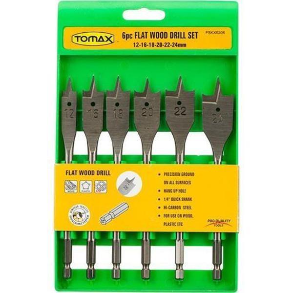 Tomax Ağaç Yaprak Matkap Ucu Takımı 6 Parçalı - Image 1