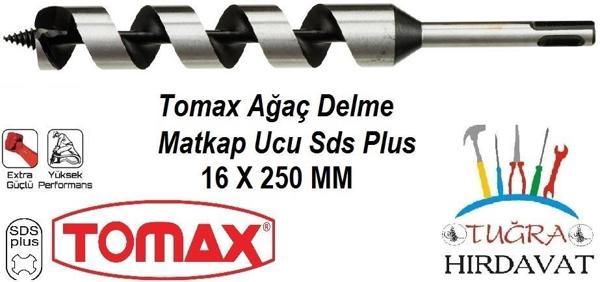 Tomax Sds Plus Ağaç Delme Ahşap Delme Matkap Ucu 16x250 - Image 1