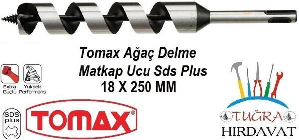 Tomax Sds Plus Ağaç Delme Ahşap Delme Matkap Ucu 18x250 - Image 1