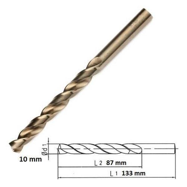 Makina Takım Mte HSS-E Altın Seri İnox Delme Matkap Ucu 10 mm - Image 1