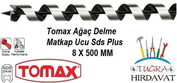 Tomax Sds Plus Ağaç Delme Ahşap Delme Matkap Ucu 8x500 - Image 1