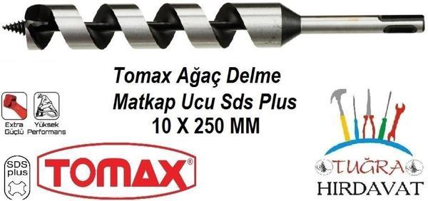 Tomax Sds Plus Ağaç Delme Ahşap Delme Matkap Ucu 10x250 - Image 1