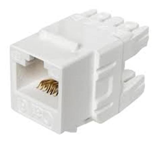 Novacom CAT6 180° UTP Degree Keystone Jack 10 lu paket - Image 1